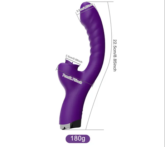 2 in1 tongue licking clitoris vibrators for women